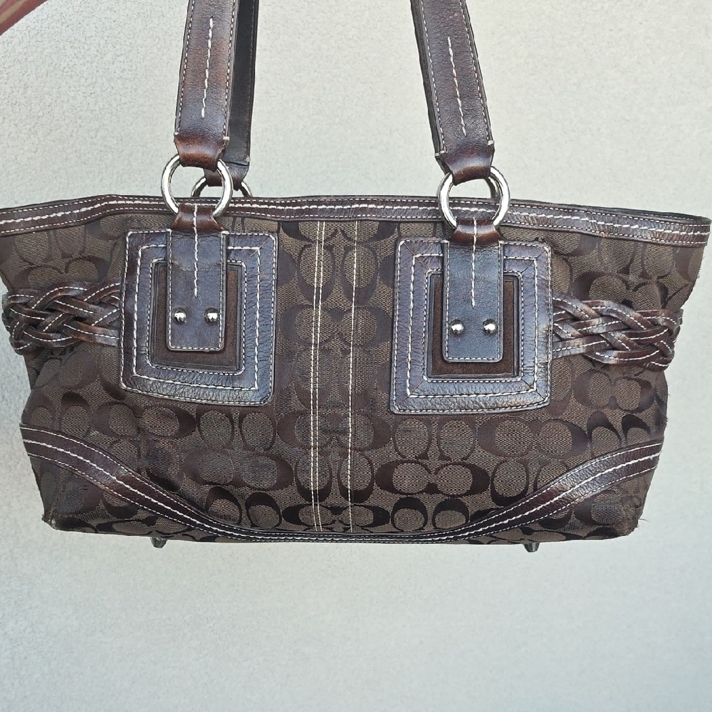 Coach Rare Vintage Braided Buckle Bag - Picture 4 of 14